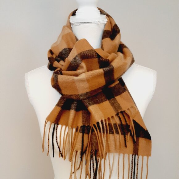 Phenix Cashmere Plaid Scarf - Picture 1 of 7